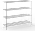 Regal Altair 21" Deep x 72" Wide x 64" Height Wire Shelving Kit | 4-Tier | NSF Commercial Storage Rack Unit