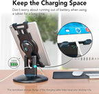 EHO Tablet Kiosk Stand, 360° Rotating Commercial Tablet Stand, Retail Kiosk, 6"-13" (Screens) Adapter Universal Holder for iPad, Air, Mini, Microsoft Surface, Most Tablets - Black