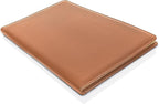 Legal Size Padfolio, 8.5 x 14 Inch Portfolio Folder for Legal Pad, Professional Padfolio for Job Interviews, Business Meetings, and Attorneys (Saddle Tan)