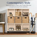 Best Choice Products 9-Cube Bookshelf, 3-Tier Wood Storage Bookcase W/Legs, 11in Shelf Opening, Cube Organizer, Living Room, Office, Nursery - Light Oak