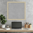 Amanti Art Silver Framed Magnetic Board 22x22 Medium Vision Board for use with Magnets, 100% Metal Sheet to Display Items as Office Decor or for Home Organization in mudroom, Kitchen or Kids Room