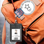 Badge Reel Retractable Band ID Clip I Want to Leave AMA Acrylic Badge Clip Name Badge Accessory for Nurses Office Workers Teachers Students Women Men
