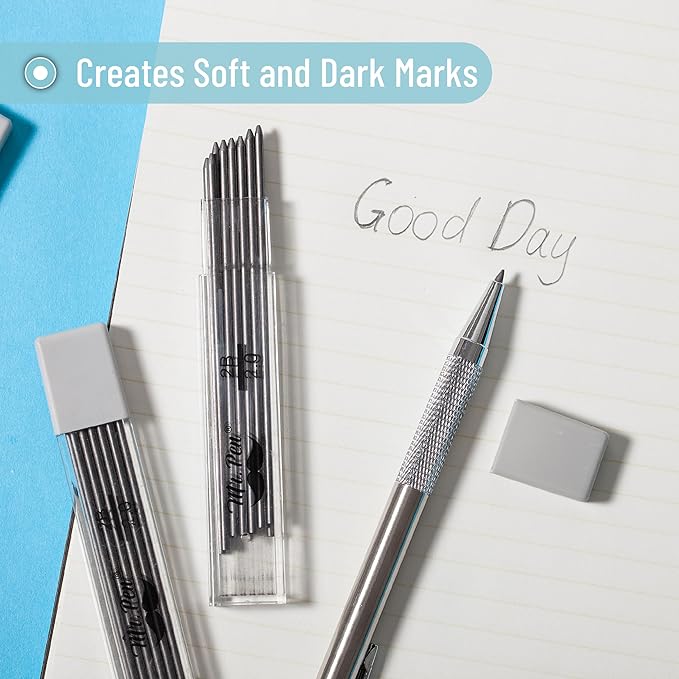 Mr. Pen- 96 Pack Extra Bold 2mm Pencil Lead Refills for Mechanical Pencils