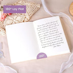 CAGIE Lined Journal Notebook for Women Girls, A5 Hardcover Linen Journals For Writing 256 Pages, Aesthetic Womens Diary, Gifts 8.3'' x 5.7'' Purple