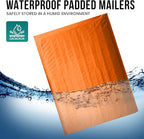 Levex - #2 8.5" x 12" [5 Pack] Orange Poly Bubble Mailers, Padded Envelope Mailers, Packing Envelope & Mailing Bags for Shipping