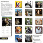2026 Wall Calendar,Funny Calendar 2026, November 2025 - December 2026, Wall Calendar Funny Animal Memes, 12" x 24" Opened, Full Page 12 Months Thick Paper for Gift Calendar Organizing Planning