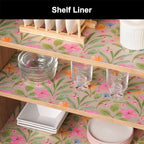 Cooyes Shelf Liner – Premium Non-Adhesive Cabinet & Drawer Liner for Kitchen – Waterproof Shelf Paper with Modern Pattern – Durable EVA Cabinet Mat – Easy to Cut （17.5" W x 360" L）