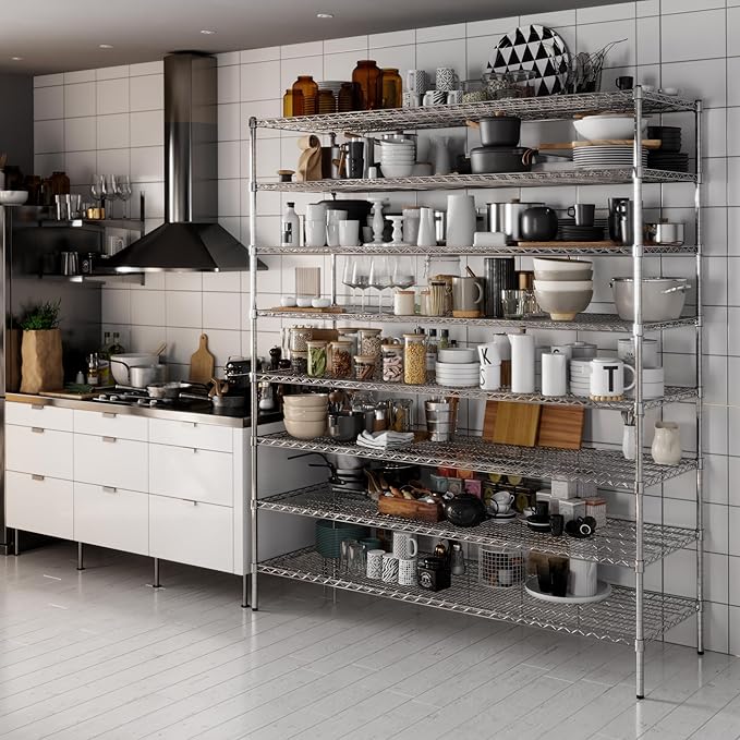 Regal Altair 24" Deep x 72" Wide x 86" Height Wire Shelving Kit | 8-Tier | NSF Commercial Storage Rack Unit