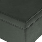 Spatial Order Home Decor | Dinah Collection Modern Storage Ottoman | Ottoman with Storage for Living Room & Bedroom(Loden Green Velvet)