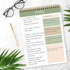 To Do List Notepad - Daily Planner Notepad Undated 52 Sheets Tear Off, 6.5" x 9.8" Checklist Productivity Organizer with Hourly Schedule for Tasks (Dark green)