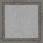 Amanti Art Grey Framed Magnetic Board 15x15 X-Small Vision Board for use with Magnets, 100% Metal Sheet to Display Items as Office Decor or for Home Organization in mudroom, Kitchen or Kids Room