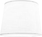 Large White Texture Lamp Shades-14"Top × 16" Bottom × 11" High(Spider), Drum Lampshades Replacemnt for Table Lamps Floor LampsRequired Assembly Bedrooms/Lights for Room-By GO&SO