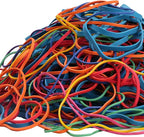 Rubber Bands Assorted Sizes Multicolor 0.5lbs 4 sizes large rubber bands heavy duty Elastic Bands for Office supplies size#117A,size#117B,size#8in,size(4-4/5" x 1/8")