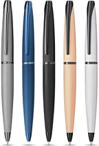 Cross ATX Refillable Ballpoint Pen Presented in a Luxury Gift Box - Medium Point, Black Ink, Sandblasted Dark Blue