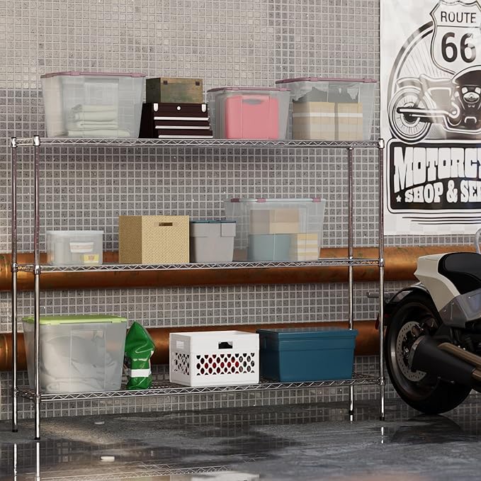 Regal Altair 14" Deep x 72" Wide x 54" Height Wire Shelving Kit | 3-Tier | NSF Commercial Storage Rack Unit