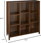 ClosetMaid 16057 Premium Adjustable 9-Cube Organizer, Dark Chestnut