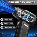 Compressed Air Duster - 180,000 RPM Electric Air Duster - with Brushless Motor, 3-Gear Adjustable Air Duster - for Keyboard, PC, Car, Air Bed, and Home Cleaning (X11)