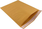 Amazon Basics Kraft Bubble Mailer, 8.5" x 12" (Internal Size - 8.25" x 11"), 50-Pack, Self-Seal, Brown