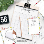 SXboxing Sticky Notes 4X6 Inches, 2 Pack Large Cute Self-Stick Pads, Bright Funny Memo Pads Easy to Stick for Home, Office Beautiful Boho Flowers