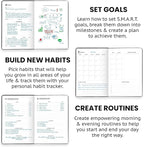 Wyze Planner Undated Daily Planner – 1-Year B5 Productivity Organizer with Two-Page Weekly Spread, Goal Setting, Habit Tracker, Weekly & Monthly Pages – Hardcover Time Management Notebook (Black)