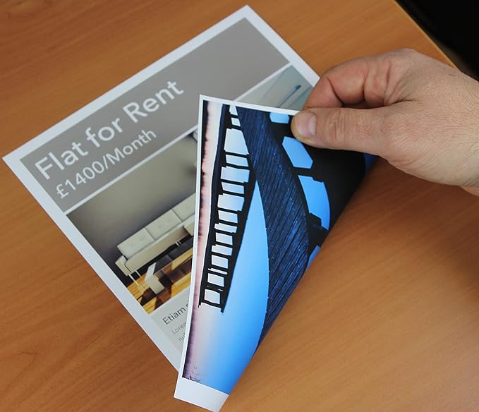 PPD Double Sided Photo Paper, Matte Brochure Paper 8.5 x 11 for Inkjet Printer, 130 gsm, 6.3 mil Thick for Magazine, Flyer, Presentation, Program, Instant Dry & Water Resistant (100 Sheets)