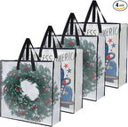 PWRSC 4-Pack Clear Heavy Duty Moving Bags and Storage Bags, 25 Gallon Large Moving Boxes Alternative for Wreath Storage Container, Under Bed Storage, Stadium Events, and College Moving Supplies