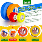8x Colored Masking Tape, 33 Ft x 1 inch Colored Painters Tape for Arts & Crafts Labeling or Coding, Education Supplies & Craft Supplies Color Tape Rolls, Colorful Masking Craft Tape, Drafting Tape