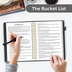 SUNEE End of Life Planner - I‘m Dead Now What Planner, Large Print Spiral-Bound Estate Organizer with Tabs for Seniors & Family. Covers Final Wishes, Passwords & Funeral Planning.A5 (6.4”x8.5“),Black