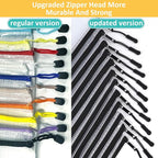 YOPCDJ 12pcs Mesh Zipper Pouch Bags, A3 Puzzle Bag for Organizing, File Bags Storage Bag, Board Games and Office Supplies