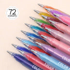 PHOSYNDYE 72 Color 1.0mm Big Hit Glitter Gel Pens for Adult DIY Projects, Art, Christmas Crafts, Birthday Card, Coloring Books