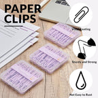 NEEWAY Colorful Large Paper Clips, 2 Inch Jumbo Paper Clips, 150 Count, 3 Pack of 50 (Light Purple)