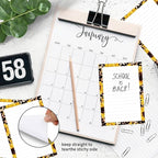 SXboxing Sticky Notes 4X6 Inches, 2 Pack Large Cute Self-Stick Pads, Bright Funny Memo Pads Easy to Stick for Home, Office Sunflower Leopard