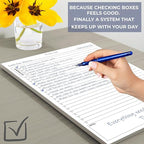 TO DO List Planner Notepad, 60 Page Planning Pad. Undated ToDo Checklist w/Priority & Note Sections. Organize & Track Projects, Clients or Daily Tasks. 8.5 X 11, A4 Tear Sheets.