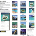 2026 Wall Calendar,Calendar 2026, November 2025 - December 2026, Wall Calendar Ocean Beaches, 12" x 24" Opened,Full Page Months Thick & Sturdy Paper for Calendar Organizing & Planning