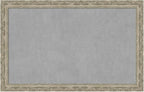 Amanti Art Silver Framed Magnetic Board 28x44 Large Vision Board for use with Magnets, 100% Metal Sheet to Display Items as Office Decor or for Home Organization in mudroom, Kitchen or Kids Room