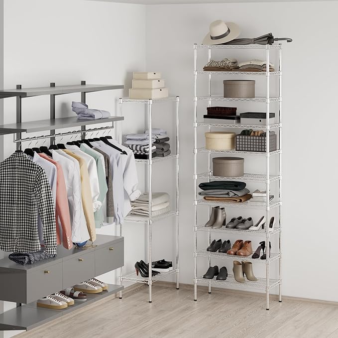 Regal Altair 14" Deep x 30" Wide x 96" Height Wire Shelving Kit | 10-Tier | NSF Commercial Storage Rack Unit