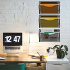 Gawerk 3 Pack Wall File Organizer, Mesh Hanging Metal Vertical Wall Mounted File Holder for Office/Home