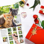 2026 Wall Calendar,Calendar 2026, November 2025 - December 2026, Wall Calendar Kittens, 12" x 24" Opened,Full Page Months Thick & Sturdy Paper for Gift Perfect Calendar Organizing & Planning