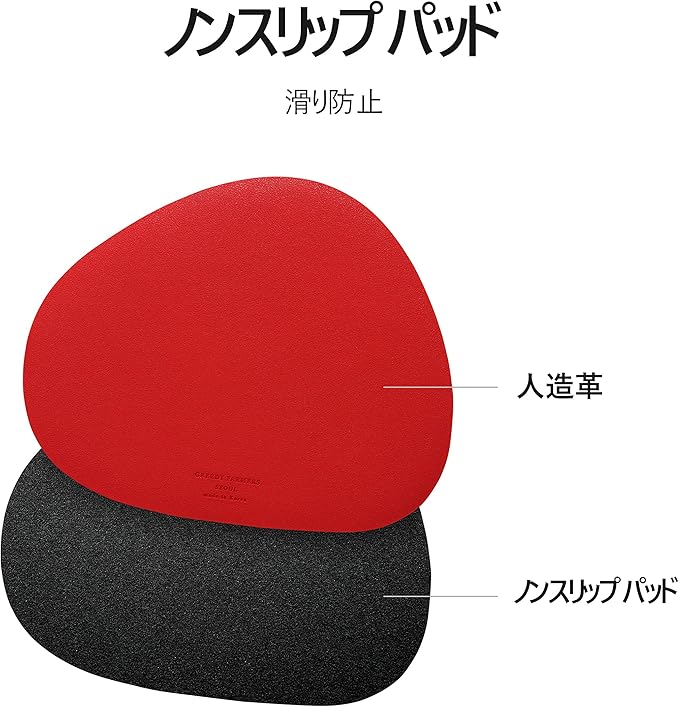 GREEDY FARMERS Mouse pad, Non-Slip Washable Waterproof Computer Mouse pad (Ruby Woo Red)