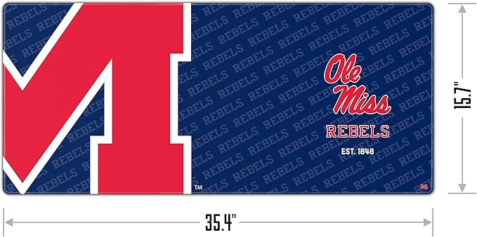 YouTheFan NCAA Mississippi Rebels Logo Series Desk Pad