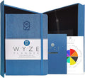 Wyze Planner Undated Daily Planner – 1-Year B5 Productivity Organizer with Two-Page Weekly Spread, Goal Setting, Habit Tracker, Weekly & Monthly Pages – Hardcover Time Management Notebook (Blue)