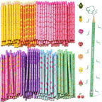 Leinuosen 300 Pcs Scented Pencils Bulk for Kids Inspirational Cute Fun Wood Smelly Pencils with Erasers Fruit Elements for School Classroom Office Students