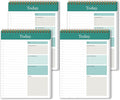 GOLDPEI To Do List Notepad - Daily Planner Notepad Undated 52 Sheets Tear Off, 6.5" x 9.8" Planning Pad Checklist Productivity Note Pad for Work and Personal Organized (4 Pack)