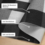 GENIMO Checkered Rug 27.5x44 inches Black and White Outdoor Rug Buffalo Plaid Rugs Mat Fall Doormats Washable Rug for Front Porch Decor Indoor Entrance Patio Balcony Entryway