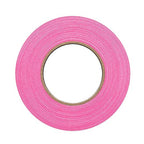 1" Width ProTapes Pro Gaff Premium Matte Cloth Gaffer's Tape With Rubber Adhesive, 50 yds Length x, Fluorescent Pink (Pack of 1)