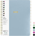 PAPERAGE 2026 Weekly & Monthly Planner, 12 Months (January 2026 - December 2026), 9.2 in x 11.2 in, Spiral Bound 2026 Planner with Weekly, Monthly & Yearly Views, Note Pages & Inner Pocket – Slate