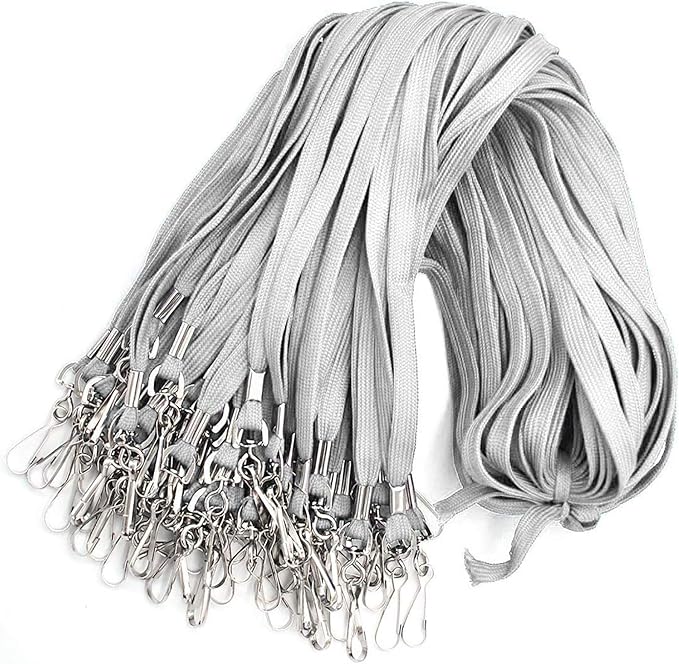 Bird Fiy Lanyard 100 Pack Bulk Badge Lanyards for ID Badges Neck Cruise Name Tag ID Holder