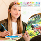 Drawing Pad for Kids, Sketch Pads 50 Sheets, 3-Pack Kids Travel Activities Spiral Bound Drawing Books Bulk 6" x 9 ", Drawing Paper for Kid 9-12