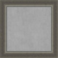 Amanti Art Silver Framed Magnetic Board 15x15 X-Small Vision Board for use with Magnets, 100% Metal Sheet to Display Items as Office Decor or for Home Organization in mudroom, Kitchen or Kids Room
