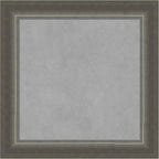 Amanti Art Silver Framed Magnetic Board 15x15 X-Small Vision Board for use with Magnets, 100% Metal Sheet to Display Items as Office Decor or for Home Organization in mudroom, Kitchen or Kids Room
